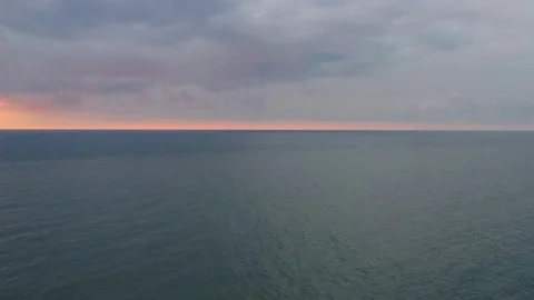 Sunset on the black sea Stock Footage 152377690