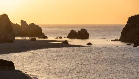 Sunset Black Sea Turkey Stock Photos