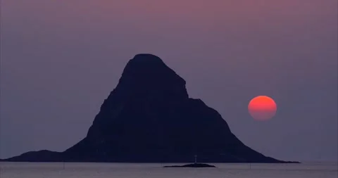 Sunset bleiksoya timelapse Stock Footage 188562284