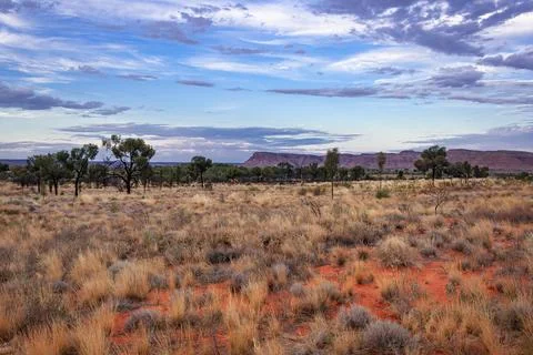 Sunset blue hour at Kings Canyon, Northern Territory, Australia Stock Photos