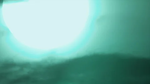 Sunset in blue shining sky Stock Footage 142675461