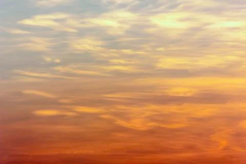 Sunset blue sky Stock Photos