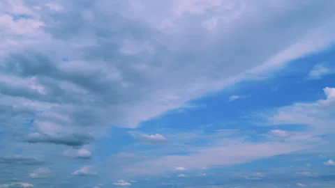 Sunset Blue Sky With Pink Clouds. Summer Paradise Dreamy Concept. Graphic Vidéo 262955002
