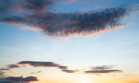 Sunset blur nature summer background cloud gradient overlay dramatic Stock Photos