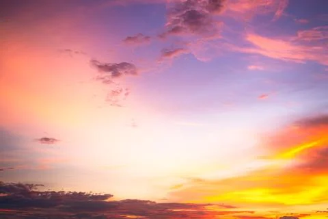 Sunset blur nature summer background cloud gradient overlay dramatic Stock Photos