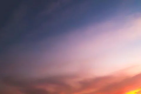 Sunset blur nature summer background cloud gradient overlay dramatic Foto stock