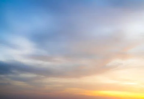 Sunset blur nature summer background cloud gradient overlay dramatic Foto stock
