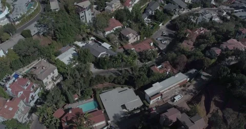 Sunset blvd drone Stock Footage 67823032