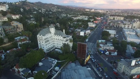 Sunset Blvd, Hollywood Stock Footage 91419525