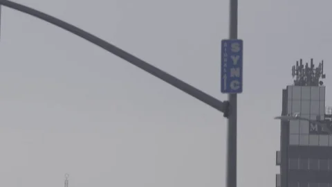 Sunset Blvd Traffic Stock Footage 85325686