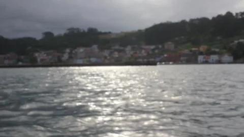 Sunset at board of a boat Stock Footage 317546708