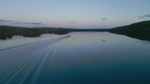 Sunset boat ride_02 Stock Footage 245366838
