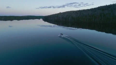 Sunset boat ride_03 Video stock 245367163