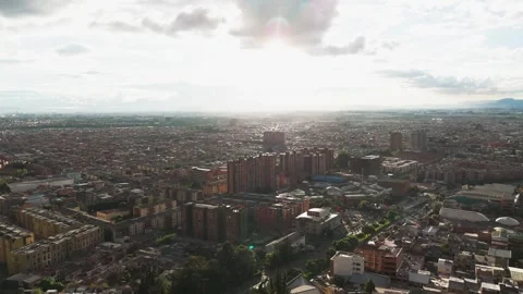 Sunset in Bogotá Stock Footage 260826616
