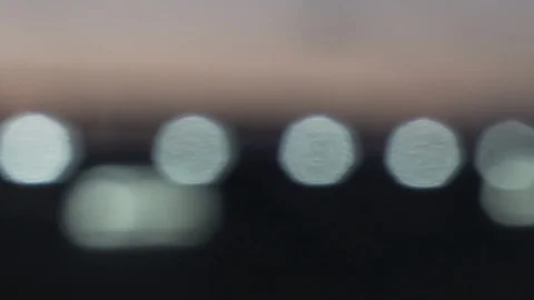 Sunset bokeh Video stock 85539380