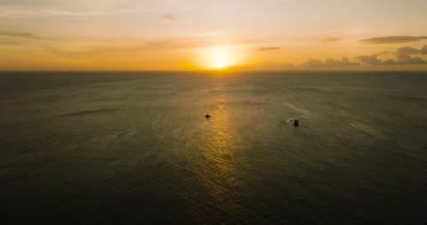 Sunset in Boracay. Philippines. Stock Footage 265075025