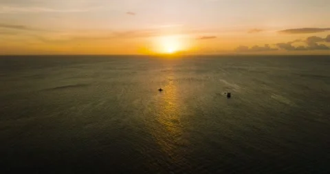 Sunset in Boracay. Philippines. Stock Footage 266923321