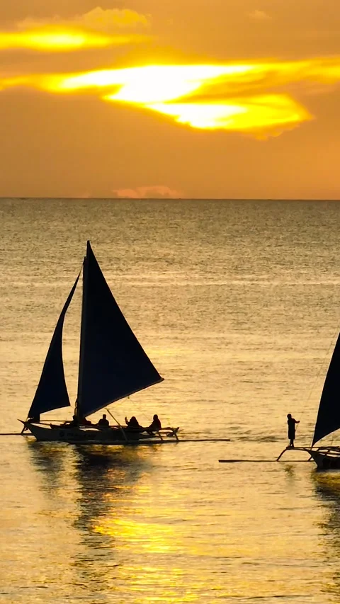Sunset in Boracay. Philippines. 動画素材 292428695