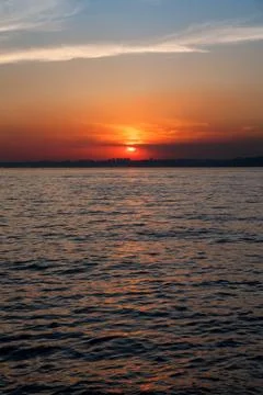 Sunset on the Bosphorus, Istanbul, Turkey Stock Photos