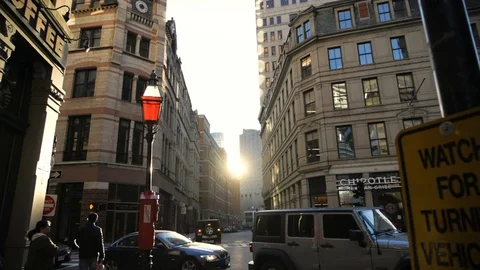 Sunset in Boston Video stock 108498933