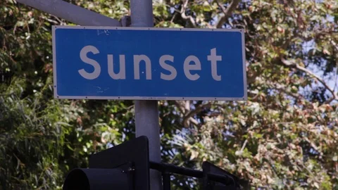 Sunset Boulevard Video stock 129640972