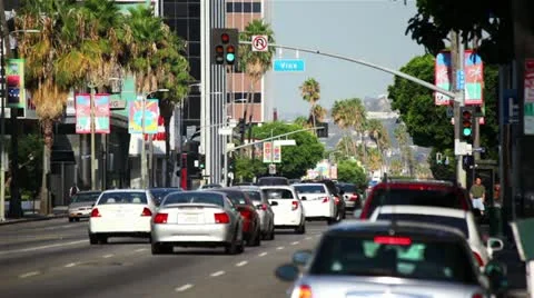 Sunset Boulevard In Hollywood Sunset Vidéo 11703153