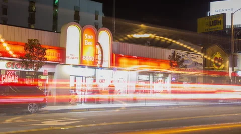  Sunset Boulevard Hollywood Timelapse Stock Footage 41414284