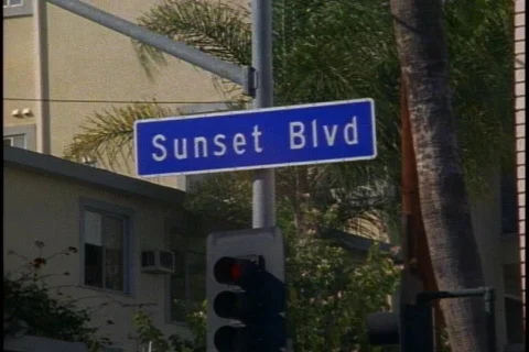 Sunset Boulevard sign 動画素材 869466