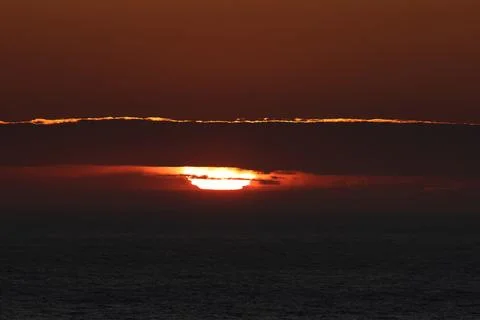 Sunset on Boutte du Cap Park on the Port au Port peninsula, Newfoundland Stock Photos