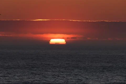 Sunset on Boutte du Cap Park on the Port au Port peninsula, Newfoundland Stock Photos