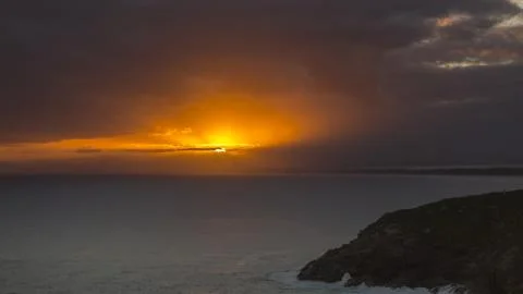 Sunset At Brazil Stock Photos