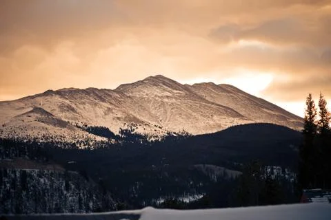 Sunset at Breckenridge Foto stock