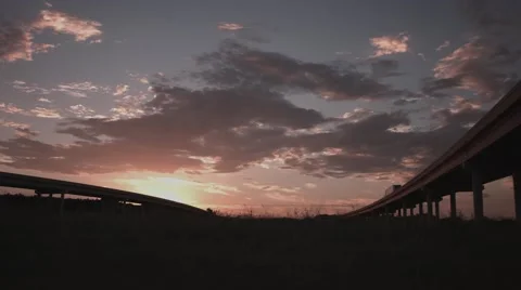 Sunset Bridge 8 Stock-Footage 52422657