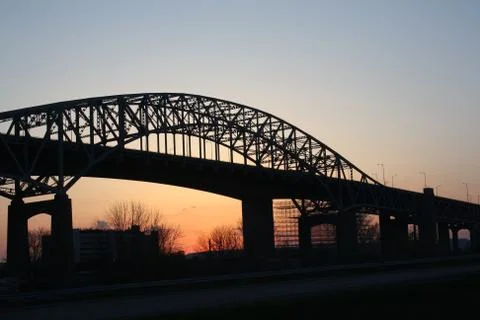 Sunset Bridge 写真素材