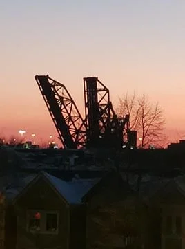 Sunset Bridge 写真素材