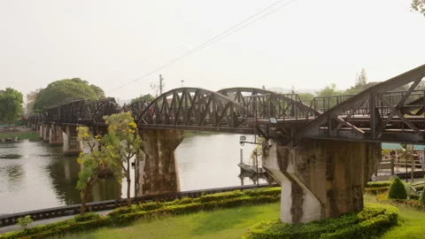 Sunset of The Bridge of the River Kwai Stock Footage 151088638