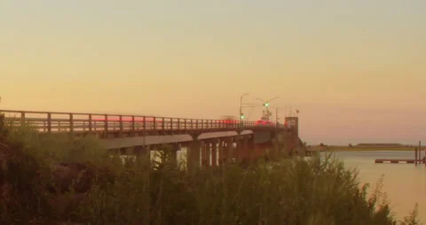 Sunset Bridge Timelapse Vídeos de archivo 209564948