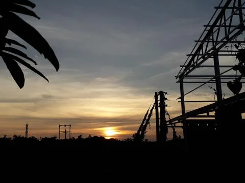 SUNSET BRIDGE VIEW Foto stock