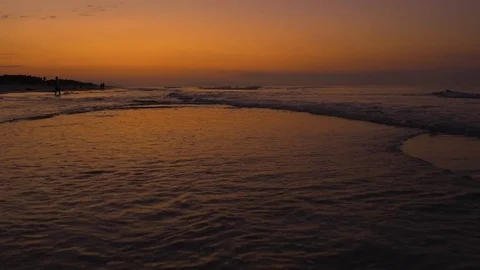 Sunset - Bright Orange Stock Footage 84985215