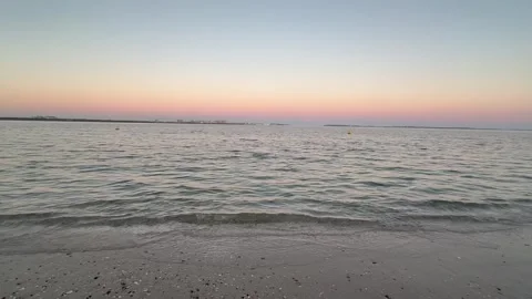 Sunset at Brighton Le Sands beach in Sydney, Australia Stock Footage 276307350