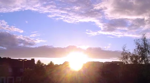 Sunset in Brussels. Time lapse. Stock Footage 49883060