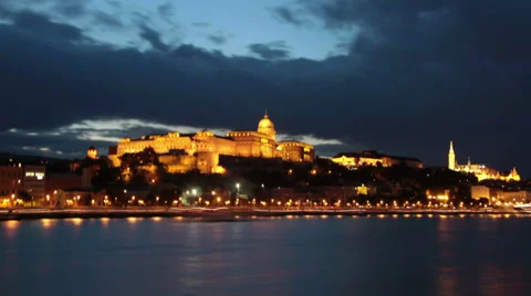 Sunset in Budapest Stock Footage 30074087
