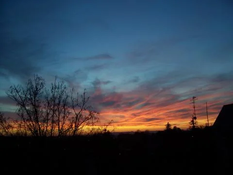 Sunset in Budapest. Stock Photos