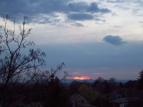 Sunset in Budapest. Stock Photos