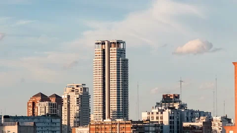 Sunset in Buenos Aires Stock Footage 88478130