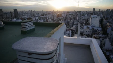 Sunset in Buenos Aires 動画素材 96582578
