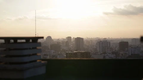 Sunset in Buenos Aires Stock Footage