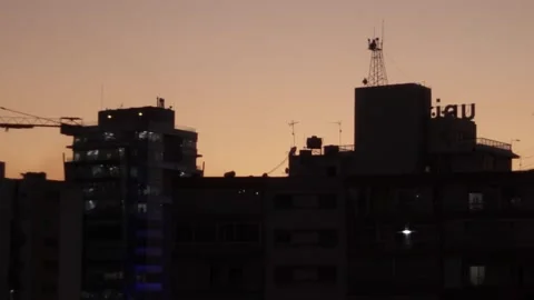 Sunset Building View 1 Video stock 308751992