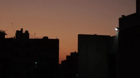 Sunset Building View 2 Video stock 308751985