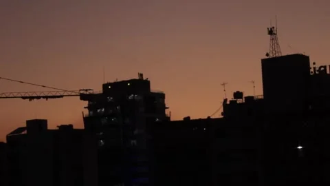 Sunset Building View 3 Stock Footage 308751942